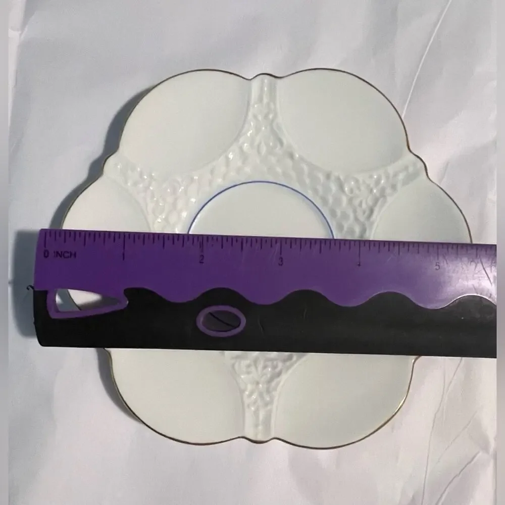 Aynsley England bone chine saucers late 1800-early 1900s set of 3 in excellent